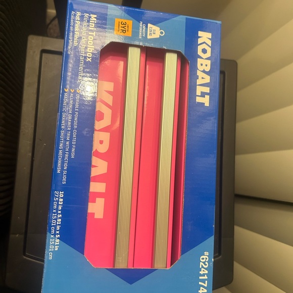 Kobalt Pink Mini Toolbox - Picture 2 of 3